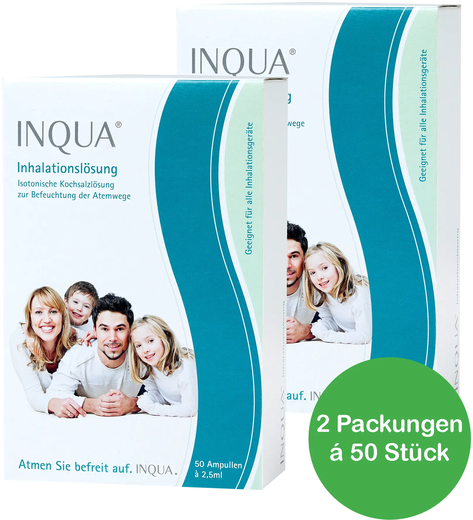 INQUA NaCl Inhalationslösung 0,9 % Isotone Salzlösung Steril 2,5 ml