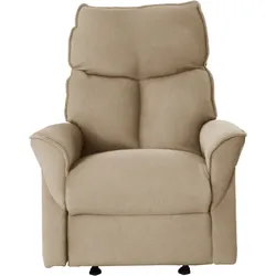 Relaxsessel LA-Z-BOY, beige (beige eqe 12), B:82cm H:103cm T:92cm, Chenille EQE (100% Polyester), Sessel, inkl. Rücken- und Fußverstellung mit Trafo, Akku oder manuell