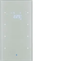 BERKER Glas-Sensor 3fach mit Raum 75643034