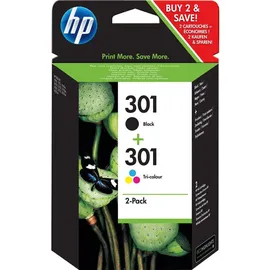 HP 301 schwarz 2 St. + CMY