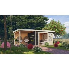 Karibu Gartenhaus Kerko 6 5,58 x 3,31 m Terragrau