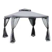 Outsunny Pavillon Polyester, Metall