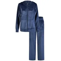 By Louise Hausanzug Damen Nikki Homewearanzug (2 tlg) mit Kapuze blau M