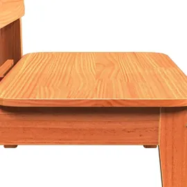 vidaXL Gartenstuhl 60 x 52,5 x 72 cm wachsbraun 2 St.