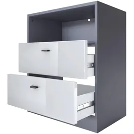 Vladon Nachtschrank Pino V1 56 x 67,5 x 36 cm Weiß