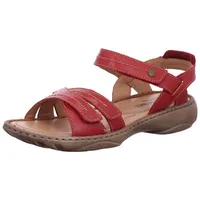 Josef Seibel Damen Riemchensandalen Debra 62, Frauen Sandalen,Weite G (Normal),Sommerschuhe,Freizeitschuhe,offene Schuhe,rot,41 EU - 41 EU