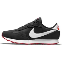 Nike MD Valiant Running Shoe, Black/White-Dark Smoke Grey-Red, 38 EU - 38 EU