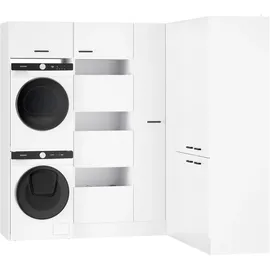 OPTIFIT Waschsäulen-Set Bonn214 213,2x190 x 210 x 57,1 cm Weiß