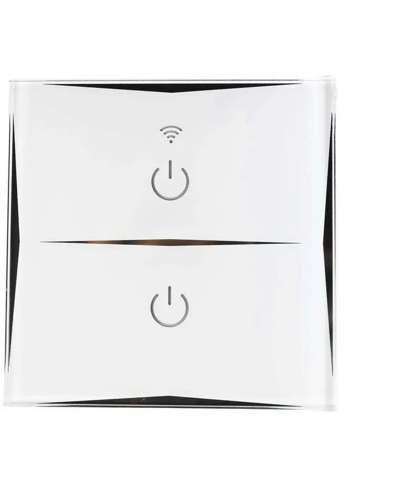 Doppelter WLAN-Wandschalter per Smartphone/App Weiß 7hSevenOn Home