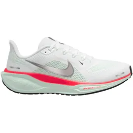 Nike Pegasus 41 Herren Laufschuhe Air ZOOM White/Metallic SILVER-BARELY GREEN, 44 EU