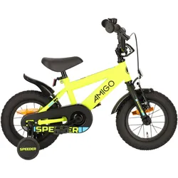 AMIGO Kinderfahrräder Jungen Speeder 12 Zoll 21,5 cm Jungen Rücktrittbremse 12