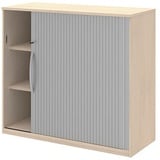 Röhr-Bush röhr Techno Rollladenschrank ahorn, silber 4 Fachböden 120,0 x 43,0 x 111,7 cm