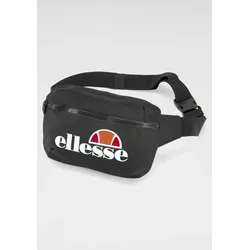 Umhängetasche ELLESSE "ROSCA CROSS BODY BAG", schwarz, Twill, Polyester, bedruckt, Taschen