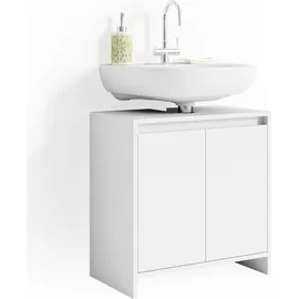 Vicco Waschbeckenunterschrank Emma, Weiß Unterschrank Badschrank Badezimmer