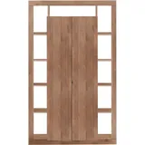 Home Affaire Mehrzweckschrank Rimini 134 x 217 x 42 cm Braun