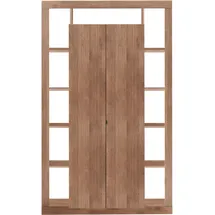 Home Affaire Mehrzweckschrank Rimini 134 x 217 x 42 cm Braun