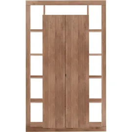 Home Affaire Mehrzweckschrank Rimini 134 x 217 x 42 cm Braun