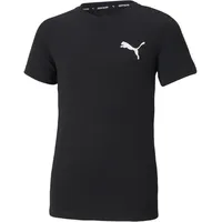 Puma Active Small Logo Tee B T-Shirt, Schwarz, 164