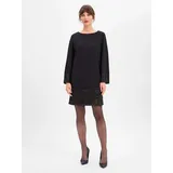 s.Oliver Kleid Langarm Pailletten Schwarz 36