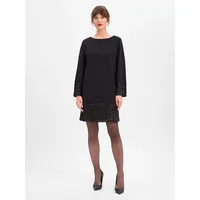 s.Oliver Kleid Langarm Pailletten Schwarz 36