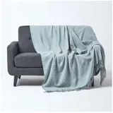Homescapes Nirvana Plaid 150 x 200 cm Grau