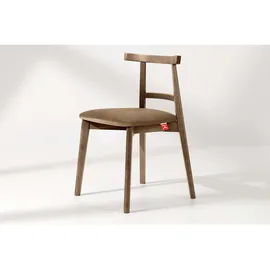 Konsimo Holzstuhl 2er-Set ¦ beige ¦ Maße (cm): B: 47 H: 76