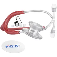 MDF Instruments MD One Epoch Leichtes Titan-Stethoskop, für Erwachsene,mit kostenlose Ersatzteilegarantie, MDF777T17 Titan | Weinrot