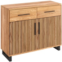 Kommode Sideboard Schrank Schubladenschrank Eiche teilmassiv 110 x 90 cm