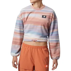New Balance NB All Terrain Print Crew Damen White Multi - Mehrfarbig / L