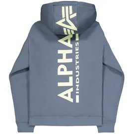 Alpha Industries Back Print Hoodie Denim Blue L