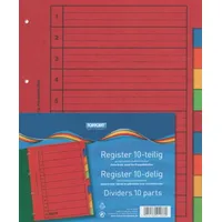 Toppoint 5 (5x 10tlg.) Ordner Register 10tlg EXTRA BREIT