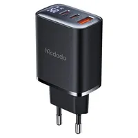 Mcdodo Netzwerkladegerät mit Display 2x USB-C + USB-A, 30W in Schwarz