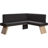 Home Affaire Eckbank »Nina Küchenbank, Polsterbank, Esszimmerbank, Breite 185x 150 cm«, Moderne Bank in tollen Farben, Anzahl Sitzplätze: 5 schwarz
