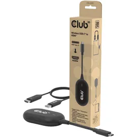 Club 3D USB-C zu HDMI Sender und Empfänger 25 m Schwarz
