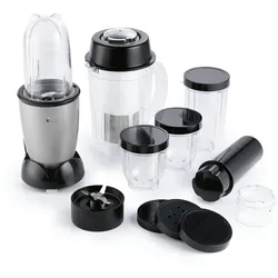 GOURMETmaxx Mr. Magic, 18-tlg. - mit Frischhaltedeckel - Shakes, Smoothies & Co.