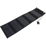 25 W Faltbares Tragbares Solarpanel-Ladegerät mit LED-Anzeige, Monokristallines Silizium, wasserdichte Solarpanel-Tasche für Laptops, IP65, 5,5 V, 20 Prozent Umwandlungsrate