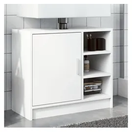vidaXL Waschbeckenunterschrank Weiß 63x29x55 cm Holzwerkstoff