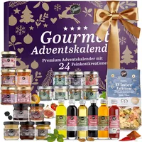 Gepp's Premium Adventskalender für Feinschmecker I 24 ausgefallene Gewürze, Dips & französische Konfitüren sowie Öl & Essig Spezialitäten I Kulinarischer Weihnachtskalender für Männer & Frauen