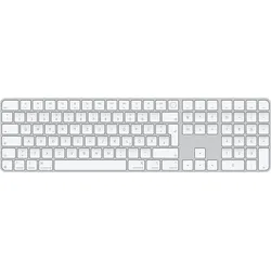 APPLE Magic Keyboard mit Touch ID und Ziffernblock, Tastatur, kabelgebunden kabellos, Weiß