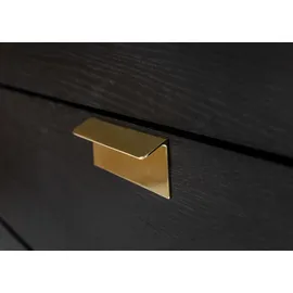 WoodMan Jugend Kommode 150 x 52 x 45 cm Braun/Schwarz