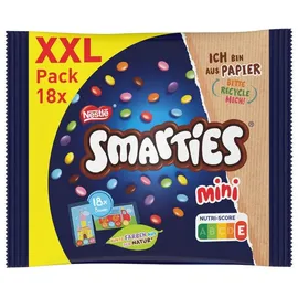 schokolade-linsen Smarties Mini XXL Beutel bunte Schokolinsen mit Überzug 259g