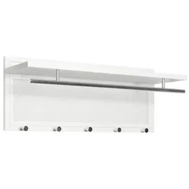 Haku-Möbel Wandgarderobe 75 x 30 x 26 cm Weiß