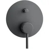 Herzbach Deep Grey Fertigmontageset 23.220035.1.06 Wannenarmatur, Unterputz, grau matt