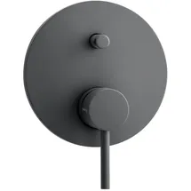 Herzbach Deep Grey Fertigmontageset 23.220035.1.06 Wannenarmatur, Unterputz, grau matt