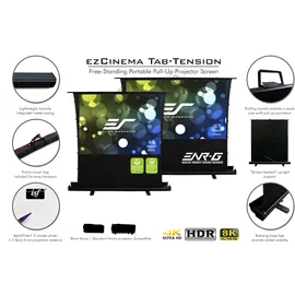 Elite Screens Elite Screens, Beamer Leinwand, Schwarz
