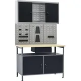 vidaXL, Werkbank + Arbeitsbock, Kataleya (60 cm, 120 cm)