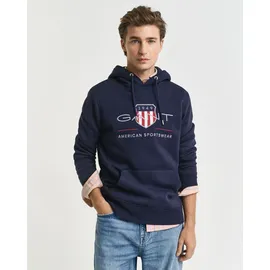 GANT Archive Shield Regular Fit Kapuzenpullover Evening Blue 3XL