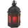 Mobili Rebecca Kerzenhalter Ethnisch Metallglas Rot/Schwarz
