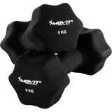 MOVIT Hantel-Set 2er Set Neopren Hanteln, Kurzhanteln schwarz
