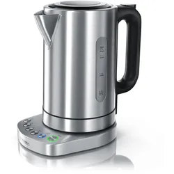 Arendo Wasserkocher 1,7 l, 3000 W, Edelstahl, Schnellkoch, einstellbare Temperatur, Warmhaltefunktion